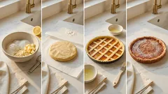 Πάστα φλώρα με μαρμελάδα βερίκοκο: τραγανή βάση και πλέγμα που πετυχαίνει