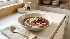 Σοκολατένιο porridge με μπανάνα: κρεμώδες πρωινό σε 10 λεπτά