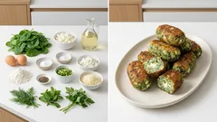 Κροκέτες με σπανάκι και φέτα: τραγανές απ’ έξω, αφράτες μέσα