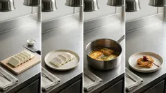 Μυζήθρα τηγανιτή με γλυκό του κουταλιού: τραγανή απ’ έξω, κρεμώδης μέσα